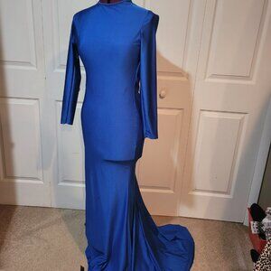 Royal Blue Stretch Gown